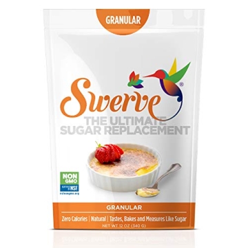 Swerve Confectioners Sweetener 12 Ounce for Guilt-Free Baking