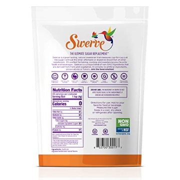 Swerve Confectioners Sweetener 12 Ounce for Guilt-Free Baking