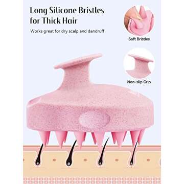 Eco-Friendly HEETA Scalp Massager for Hair Growth 2 Pack