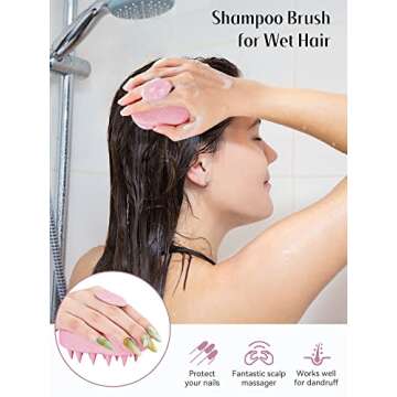 Eco-Friendly HEETA Scalp Massager for Hair Growth 2 Pack