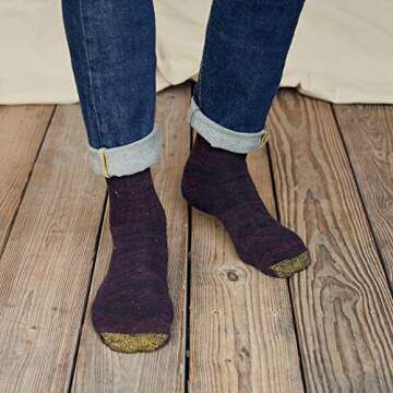 GOLDTOE Men's Harrington Crew Socks 6-Pairs Quality Comfort