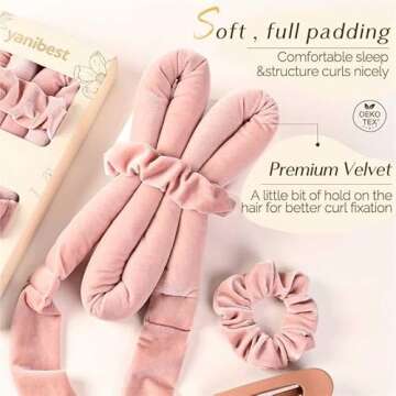 Yanibest Heatless Hair Curler for Effortless Curls