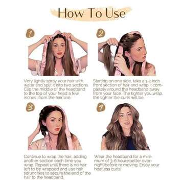 Yanibest Heatless Hair Curler for Effortless Curls