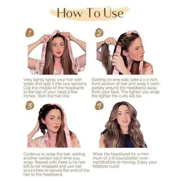 Yanibest Heatless Hair Curler for Effortless Curls