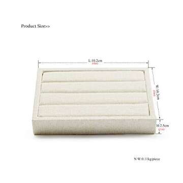 Oirlv Linen Jewelry Organization Tray - Stylish and Durable