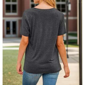 YHHR Happy First Day of School Teacher Shirts for Women Back to School Graphic Print Tshirts Teachin...