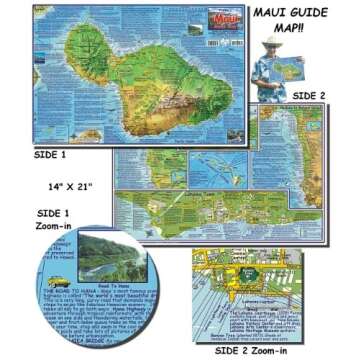 Maui Guide Map - Laminated