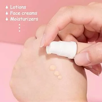 BlingKingdom 3pcs Empty Airless Pump Bottle Refillable Clear Travel Lotion Pump Containers Vacuum Cosmetic Container Vacuum Press Pump Bottles for DIY Foundation, Gel, Essence, Moisturiser (10Ml)