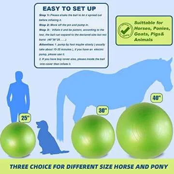 40 Inch SWYIVY Horse Ball Toy for Exercise and Play