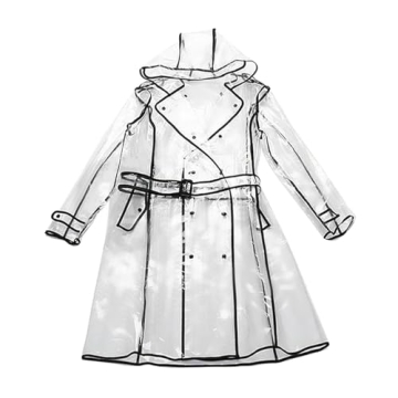 XUJIQI Clear Reusable Raincoat for Festivals and Outdoors