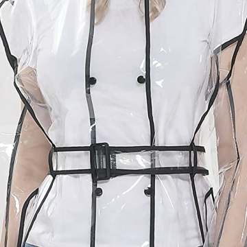 XUJIQI Clear Reusable Raincoat for Festivals and Outdoors