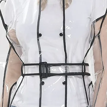 XUJIQI Clear Reusable Raincoat for Festivals and Outdoors