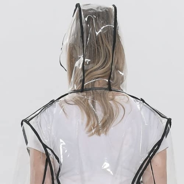 XUJIQI Clear Reusable Raincoat for Festivals and Outdoors