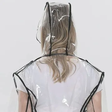 XUJIQI Clear Reusable Raincoat for Festivals and Outdoors