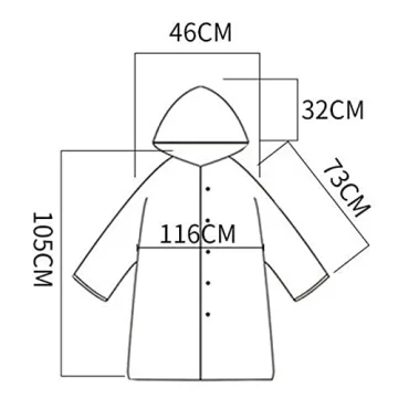 XUJIQI Clear Reusable Raincoat for Festivals and Outdoors