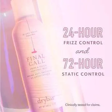Drybar Final Call Frizz & Static Control Mist Blanc Scent - Full Size | Fights Frizz, Tames Flyaways to Maintain Smooth and Shiny Blowouts, 24 Hour Frizz Control & 72 Hour Static Control
