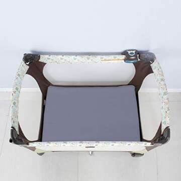 Biloban Pack and Play Sheets Fitted, 2 Pack Pack and Play Sheet Fits for Graco Pack n Play Mattress,...