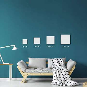 ARTEZA Multipack Canvas Panels for Painting, 28 Total