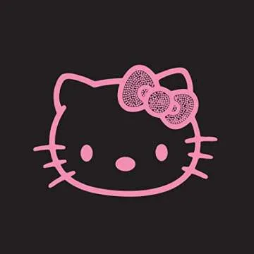 CHROMA 001122 Cling Bling 'Hello Kitty' Decal Pink, 4" x 5"