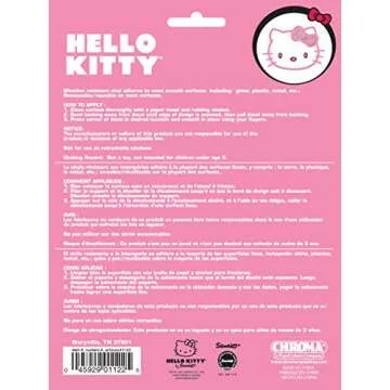 CHROMA 001122 Cling Bling 'Hello Kitty' Decal Pink, 4" x 5"