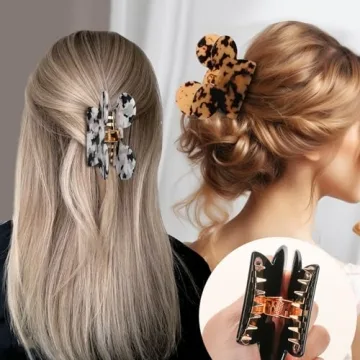 Stylish BENOSPACE Acrylic Hair Clips Set for Easy Styling