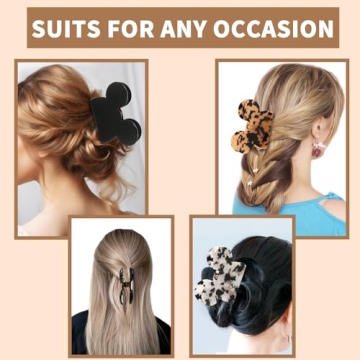 Stylish BENOSPACE Acrylic Hair Clips Set for Easy Styling