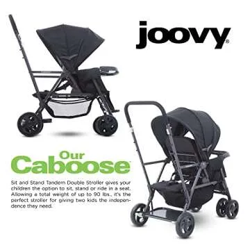 Joovy Caboose Sit and Stand Double Stroller - Versatile Design