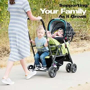Joovy Caboose Sit and Stand Double Stroller - Versatile Design