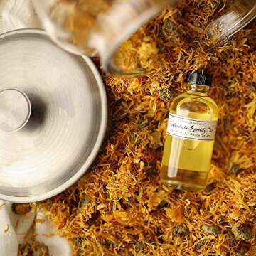 Farmaesthetics Calendula Remedy Oil (4fl oz) | Ethically Sourced Sustainable Beauty | Clean, All Natural, Small Batch Skincare