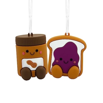 Magnetic Hallmark PB&J Ornaments for Friends