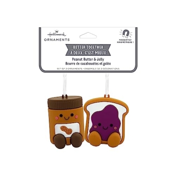 Magnetic Hallmark PB&J Ornaments for Friends