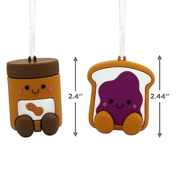 Magnetic Hallmark PB&J Ornaments for Friends
