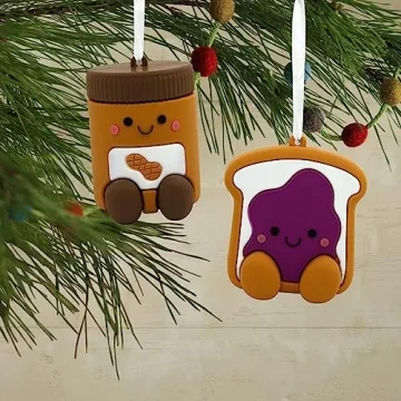 Magnetic Hallmark PB&J Ornaments for Friends