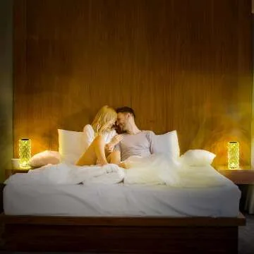 BGFHome Color Changing Crystal Table Lamp