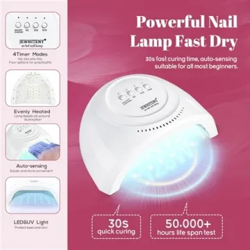 JEWHITENY Gel Nail Polish Kit - 40 Colors with UV Lamp