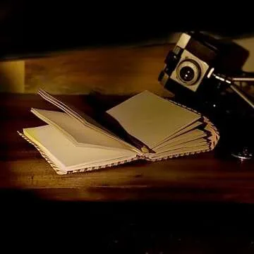 Handmade Leather Journal with Sun and Moon Design - Unique and Versatile