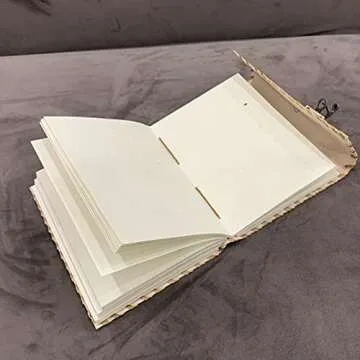 Handmade Leather Journal with Sun and Moon Design - Unique and Versatile