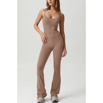 Stylish QINSEN Flare Jumpsuit for Women - Chic Summer Fashion