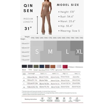 Stylish QINSEN Flare Jumpsuit for Women - Chic Summer Fashion