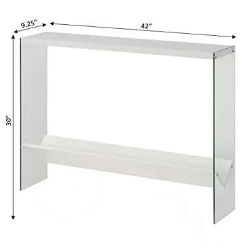 SoHo Glass Console Table - Modern Design & Ample Storage