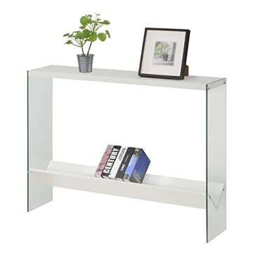 SoHo Glass Console Table - Modern Design & Ample Storage