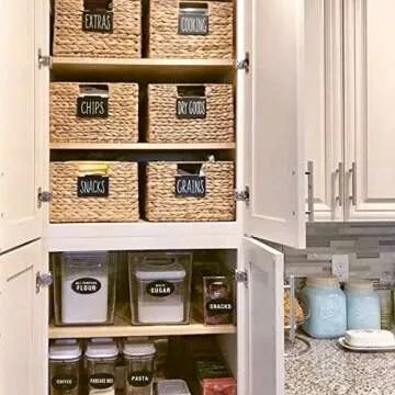 Talented Kitchen 18 Piece Label Holders Metal Clips for Bins