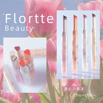 Flortte Jelly Lipstick for Vibrant Color and Hydration