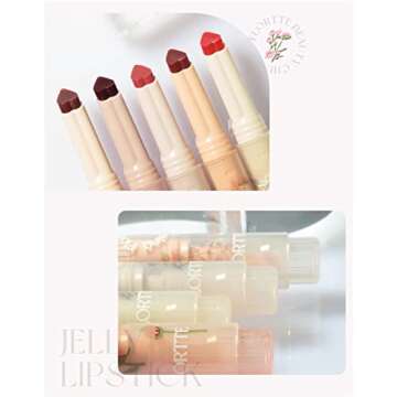 Flortte Jelly Lipstick for Vibrant Color and Hydration