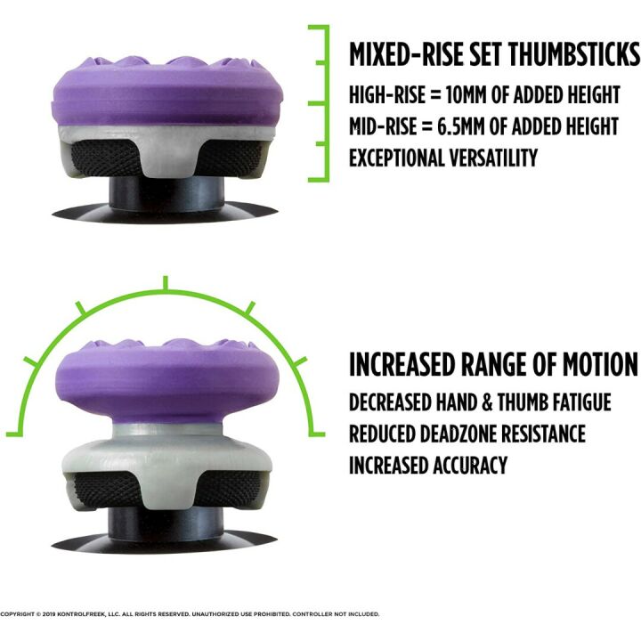 KontrolFreek Galaxy Purple Thumbsticks for Xbox