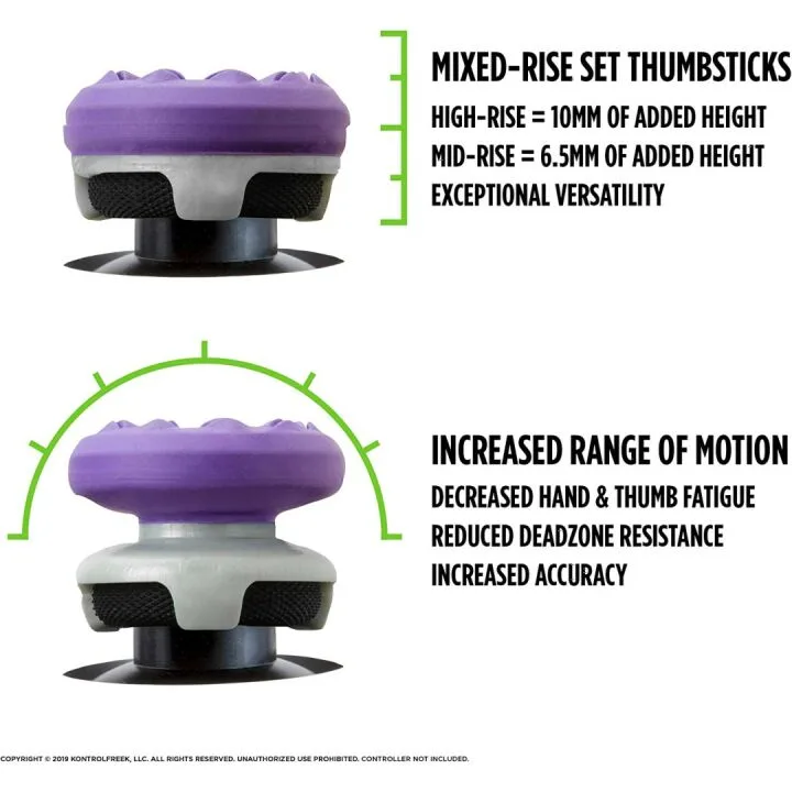 KontrolFreek Galaxy Purple Thumbsticks for Xbox