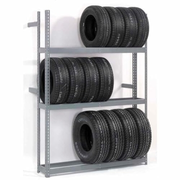 Global Industrial 3 Tier Tire Rack - Durable Steel Storage Unit