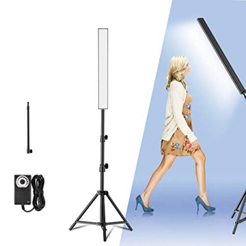 Yesker LED Video Lighting Adjustable Photography Studio Light Kit Dimmable Color 5500K Brightness wi...