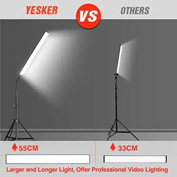 Yesker Adjustable LED Video Lighting Kit for Creators