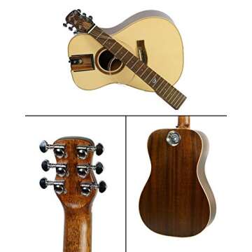 Journey Instruments Solid Sitka Travel Guitar for Musicians